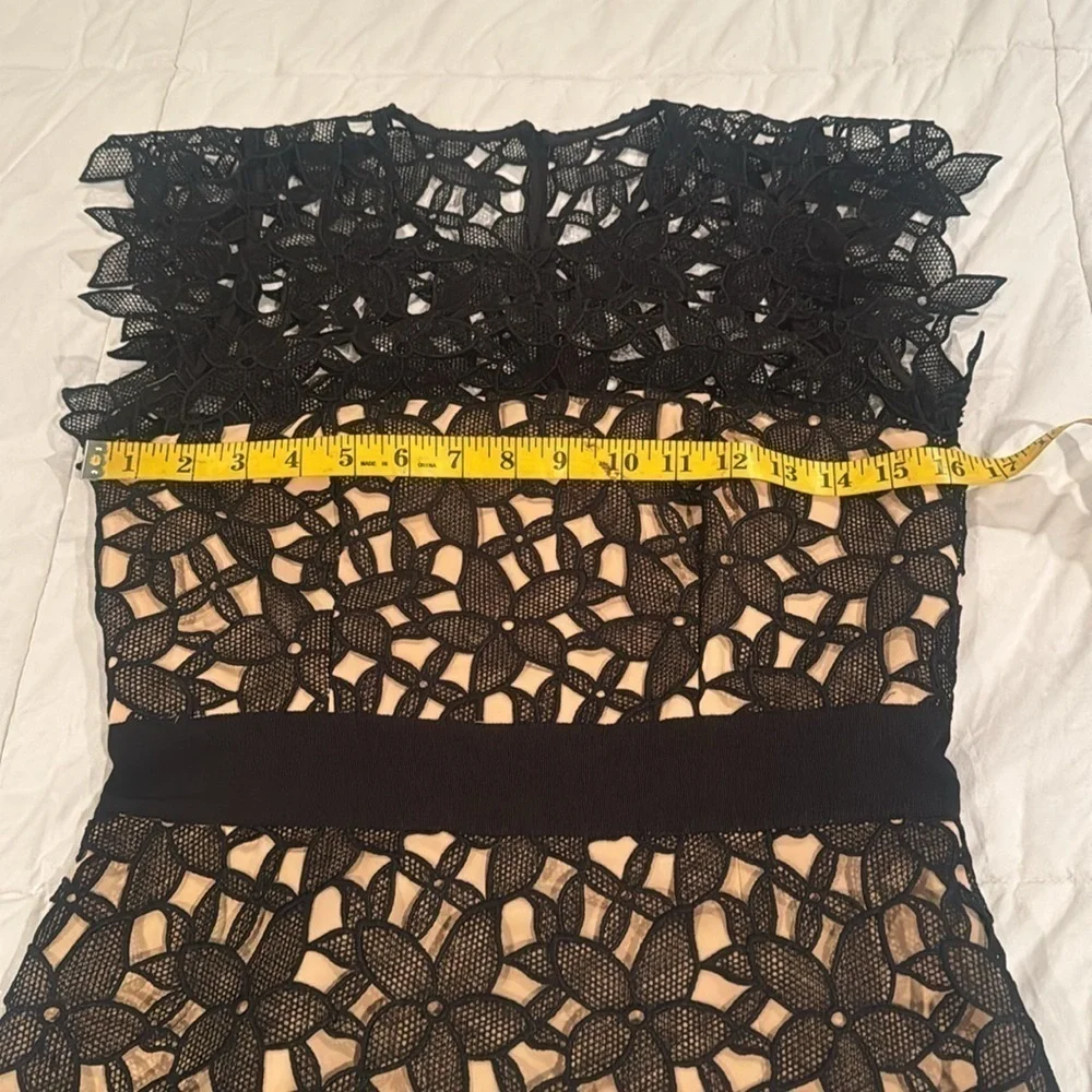 Milly leila black dress with gold under skirt